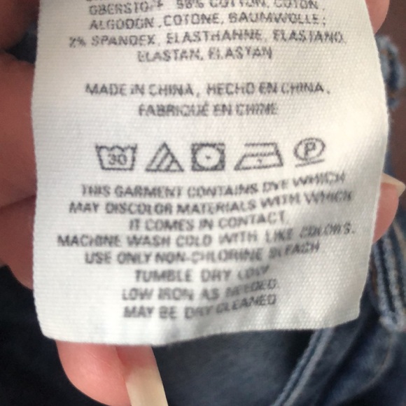 ⭕️ PRICE FIRM Anthropologie Size 25 Pilcro Blue Distressed Stet Skinny Jeans - Picture 6 of 6